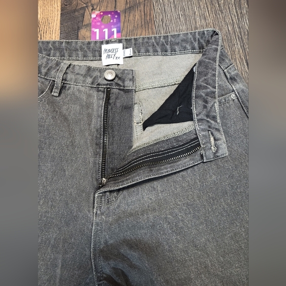 Princess Polly Gray Flare & Wide Leg Jeans - Picture 6 of 10